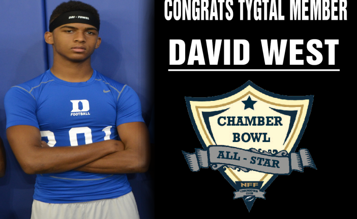 DAVID WEST | SELECTED TO THE  2014 CHAMBER BOWL SENIOR ALL-STAR GAME | DEC 20TH