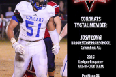 JOSH LONG NAME TO LEDGER ENQUIRER 2015 ALL-BI-CITY TEAM